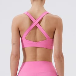 womens breathable sports bra top push up yoga & gym wear fitness bra