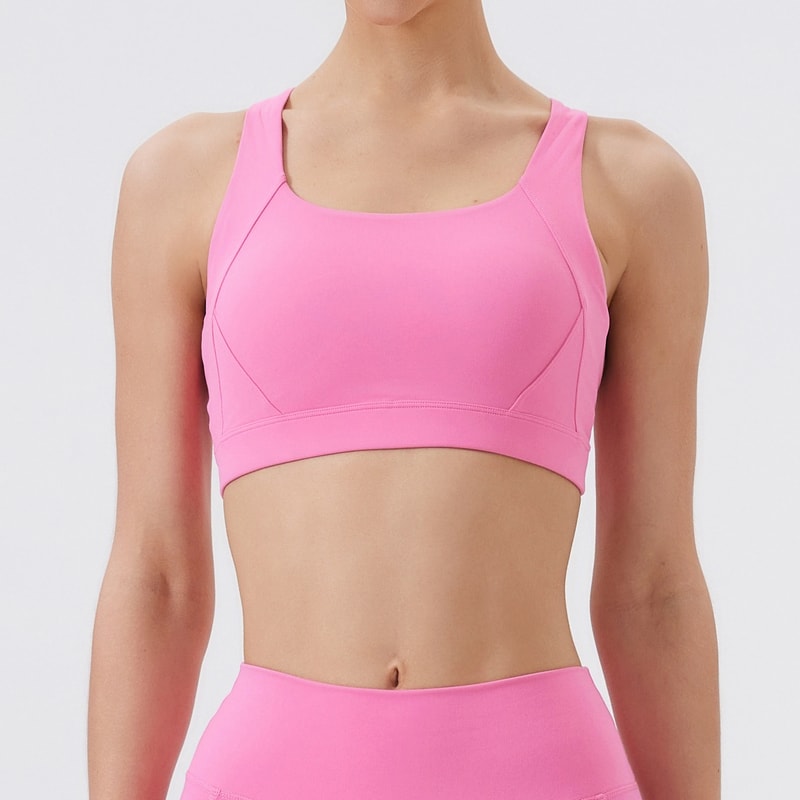 Womens Breathable Sports Bra Top Push Up Yoga & Gym Wear Fitness Bra