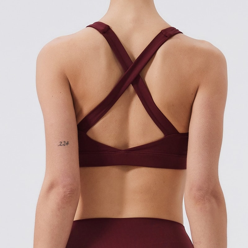Womens Breathable Sports Bra Top Push Up Yoga & Gym Wear Fitness Bra
