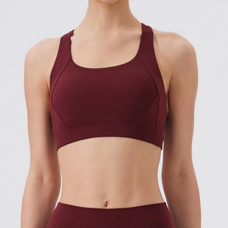Womens Breathable Sports Bra Top Push Up Yoga & Gym Wear Fitness Bra