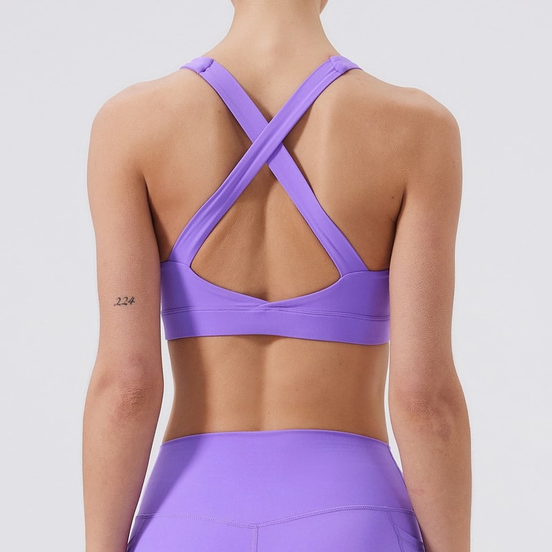 Womens Breathable Sports Bra Top Push Up Yoga & Gym Wear Fitness Bra