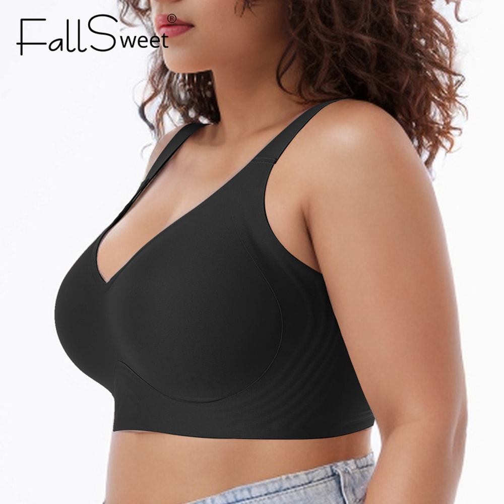 ComfortCurve Wireless Seamless Bralette Full Coverage No Underwire Everyday Bra 1