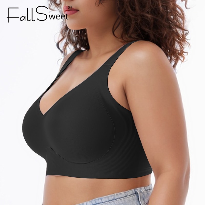 ComfortCurve Wireless Seamless Bralette Full Coverage No Underwire Everyday Bra 1