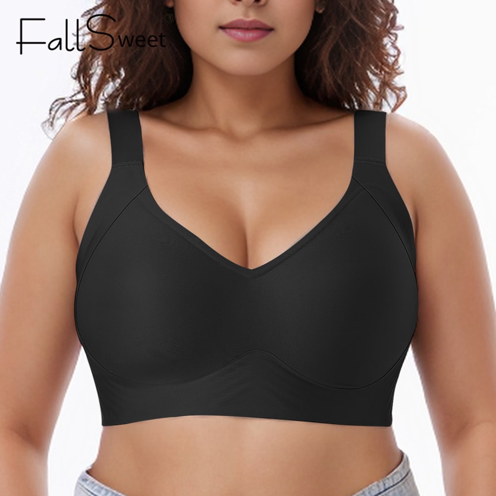 ComfortCurve Wireless Seamless Bralette Full Coverage No Underwire Everyday Bra 3