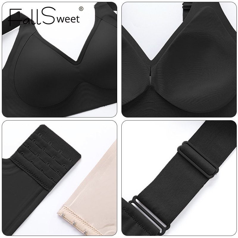 ComfortCurve Wireless Seamless Bralette Full Coverage No Underwire Everyday Bra 4