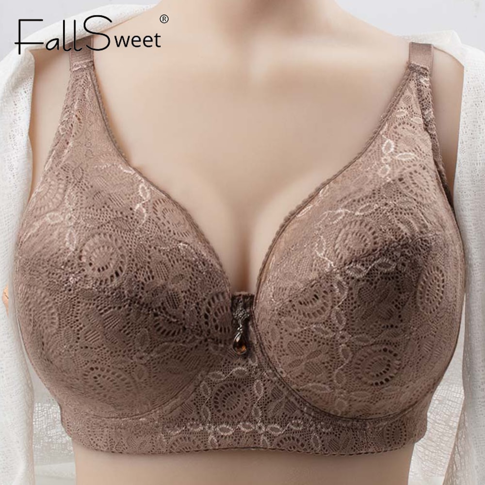 Full Figure Comfort Plus Size Pushup Bra Sexy Lace Underwire Full Coverage Support 0