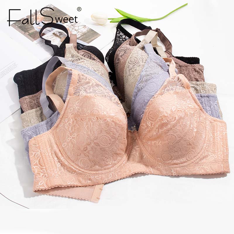 Full Figure Comfort Plus Size Pushup Bra Sexy Lace Underwire Full Coverage Support 1