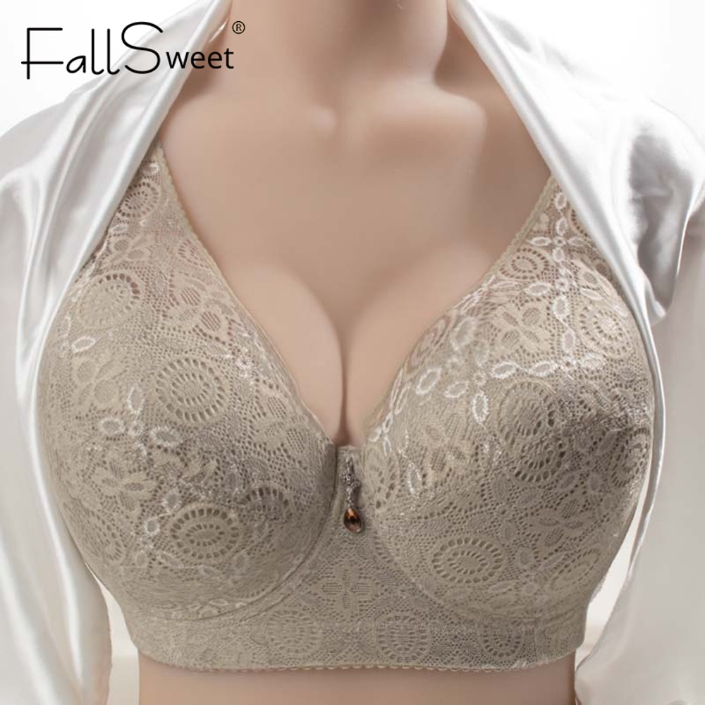 Full Figure Comfort Plus Size Pushup Bra Sexy Lace Underwire Full Coverage Support 2