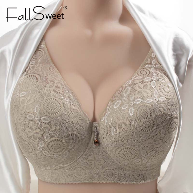 Full Figure Comfort Plus Size Pushup Bra Sexy Lace Underwire Full Coverage Support 2
