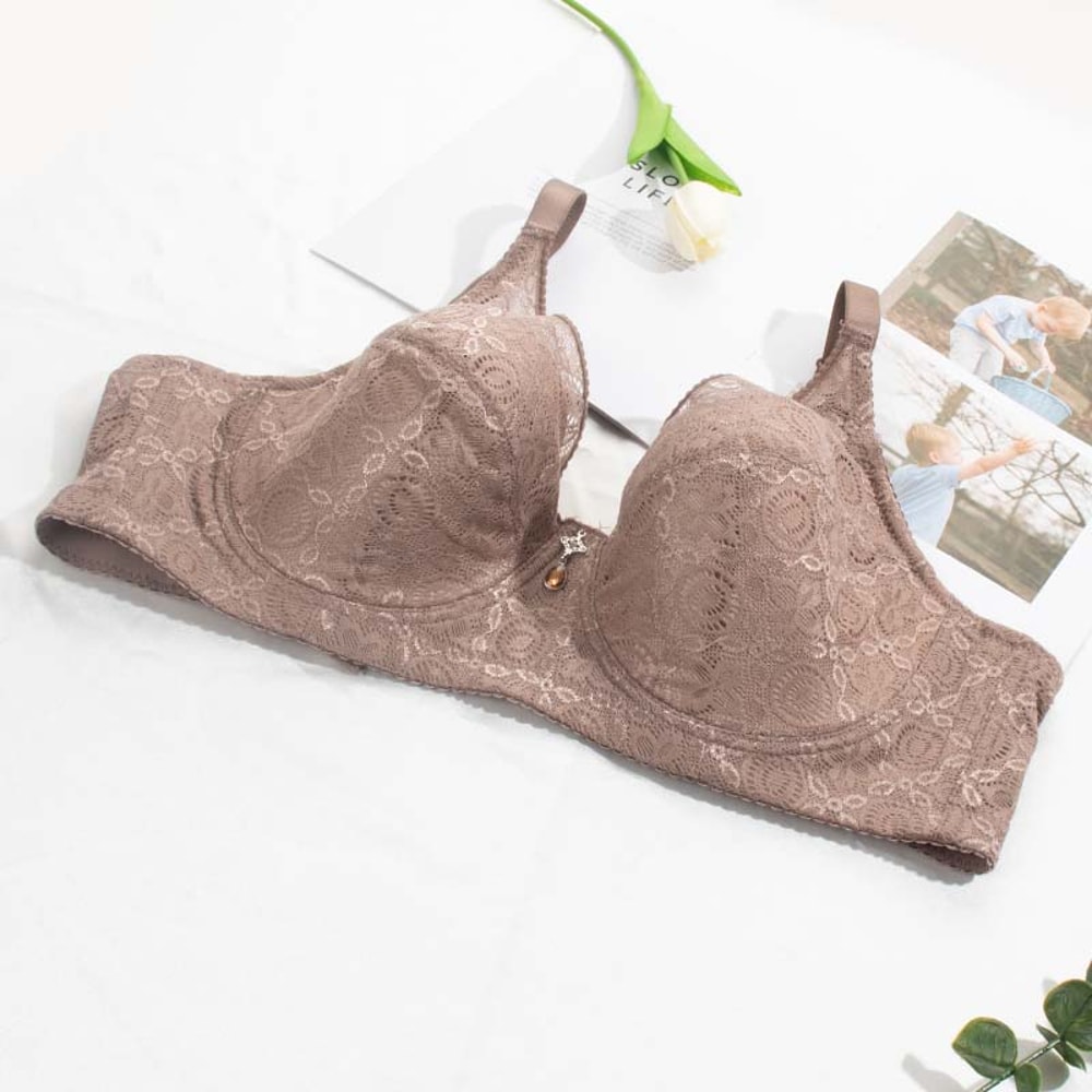 Full Figure Comfort Plus Size Pushup Bra Sexy Lace Underwire Full Coverage Support 8