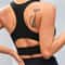 Premium Womens Longline Racerback Padded Workout Sports Bra Tank Top