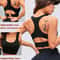 Premium Womens Longline Racerback Padded Workout Sports Bra Tank Top