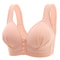 ComfortFit Plus Size Front Closure Bra – Breathable Wireless Support & Beautiful Back Design