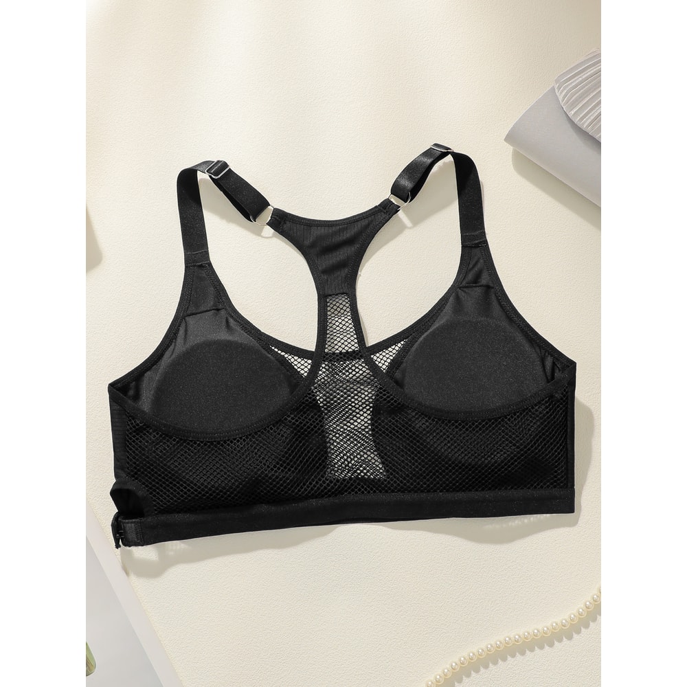 ComfortFit Wireless Mesh Sports Bra – Breathable Seamless Workout Bra for Women