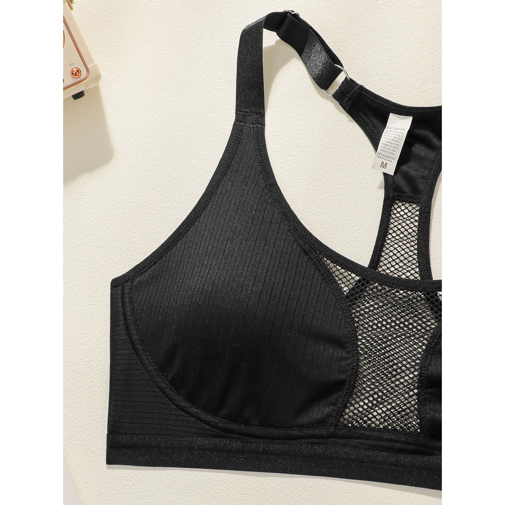 ComfortFit Wireless Mesh Sports Bra – Breathable Seamless Workout Bra for Women