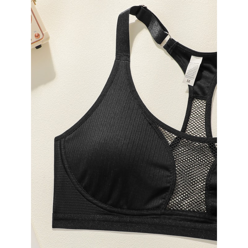 ComfortFit Wireless Mesh Sports Bra – Breathable Seamless Workout Bra for Women