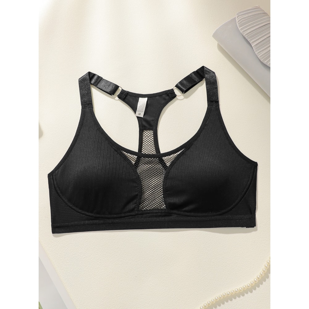 ComfortFit Wireless Mesh Sports Bra – Breathable Seamless Workout Bra for Women