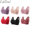 FallSweet Comfortable Front Closure Cotton Bra Plus Size Wireless Support 1