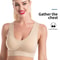 Seamless Wireless Sports Bralette Top Breathable Yoga Fitness Bra Plus Size 2