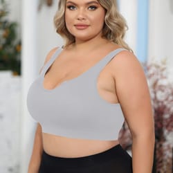 comfortflex plus size wireless support bra seamless full coverage comfort