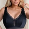 Premium Black Lace Full Cup Plus Size Bra Comfortable All Day Support 0