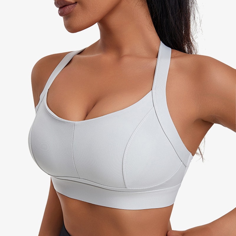 Womens High Support High Impact Sports Bra Criss Cross Back Padded Workout Bra For Fitness Yoga R 1