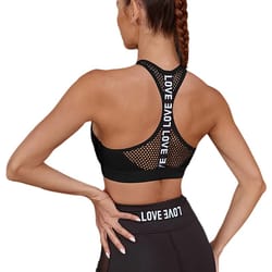 high support womens sports bra – seamless yoga & fitness crop top push up design