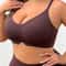 ComfortFit Large Size Wireless Bra Breathable Women Underwear with Easy Front Buckle for All Day Comfort
