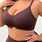 ComfortFit Large Size Wireless Bra Breathable Women Underwear with Easy Front Buckle for All Day Comfort