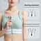 Ultimate Zipper Sports Bra Crop Top Built In Support Plus Size Workout Activewear 2