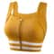 Ultimate Zipper Sports Bra Crop Top Built In Support Plus Size Workout Activewear 6