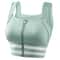 Ultimate Zipper Sports Bra Crop Top Built In Support Plus Size Workout Activewear 7