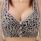 Leopard Front Closure Wireless Push Up Bra For Women Plus Size Comfort Support 0