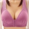 ComfortFit Plus Size Front Closure Bra Wire Free Everyday Support 5