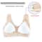 ComfortFit Plus Size Wireless Sports Bra Seamless Medium Support Yoga Workout Bra With Removable 3