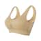ComfortFit Plus Size Wireless Sports Bra Seamless Medium Support Yoga Workout Bra With Removable 6