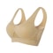 ComfortFit Plus Size Wireless Sports Bra Seamless Medium Support Yoga Workout Bra With Removable 6