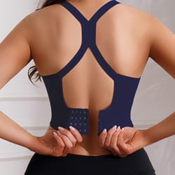 high support sports bra – seamless workout bra wireless crop top for yoga & running