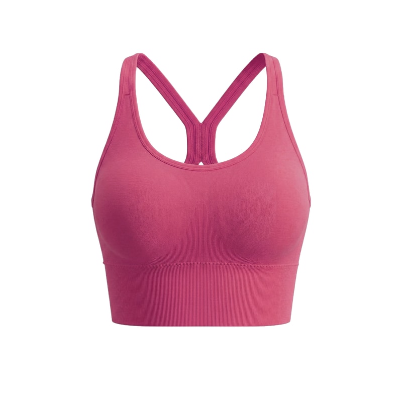 High Support Sports Bra – Seamless Workout Bra Wireless Crop Top for Yoga & Running