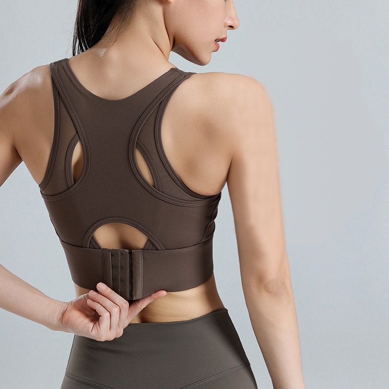 Plus Size High Impact Sports Bra For Women Shockproof Gym Running Support Breathable Workout Bra 0