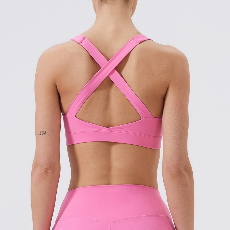 Breathable Push Up Womens Sports Bra | Fitness Yoga & Running Gym Top