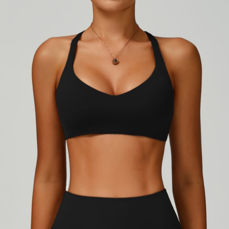 Premium High Support Sports Bra – Breathable Yoga & Gym Workout Bra