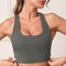 Womens TBack Workout Sports Bra Stretchy Tank With Removable Pads Sports Bra Support 3