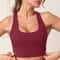 Womens TBack Workout Sports Bra Stretchy Tank With Removable Pads Sports Bra Support 6