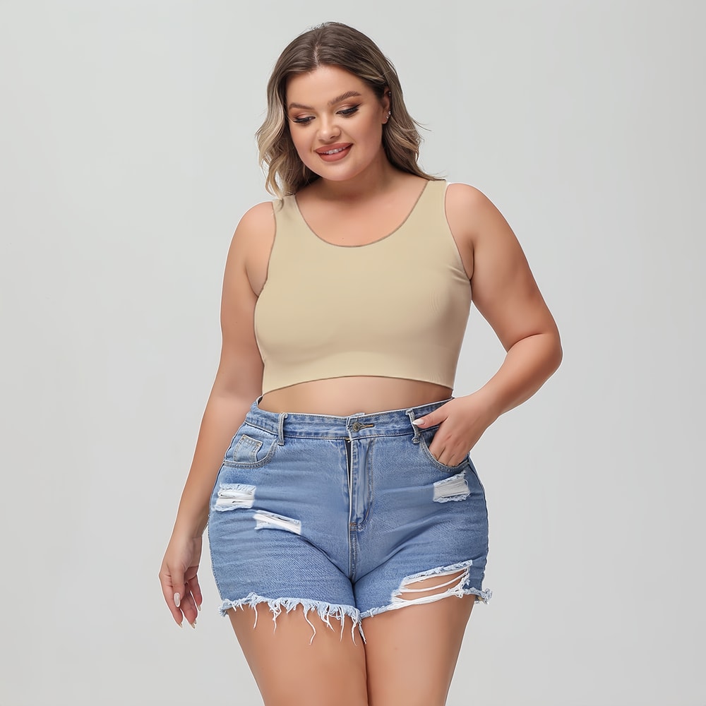 Plus Size Wireless Support Bra Comfortable Lift Anti Sagging Shaping 0