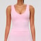 Longline Open Back Yoga Tank – Womens Strappy Workout & Gym Sports Bra Top