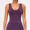 Longline Open Back Yoga Tank – Womens Strappy Workout & Gym Sports Bra Top