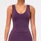 Longline Open Back Yoga Tank – Womens Strappy Workout & Gym Sports Bra Top