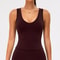 Longline Open Back Yoga Tank – Womens Strappy Workout & Gym Sports Bra Top