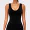 Longline Open Back Yoga Tank – Womens Strappy Workout & Gym Sports Bra Top